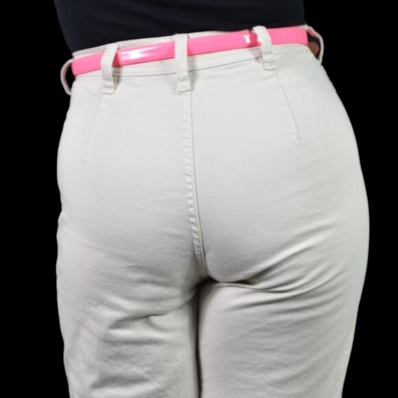 Marine Layer Bridget Pants Beige Wide Leg Cropped Khaki High Waist Chino Size 4 - Picture 5 of 14